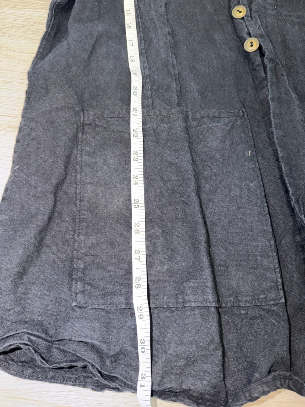 Blue Fish Black Button-Front Utility Jacket blouse - Picture 5 of 11